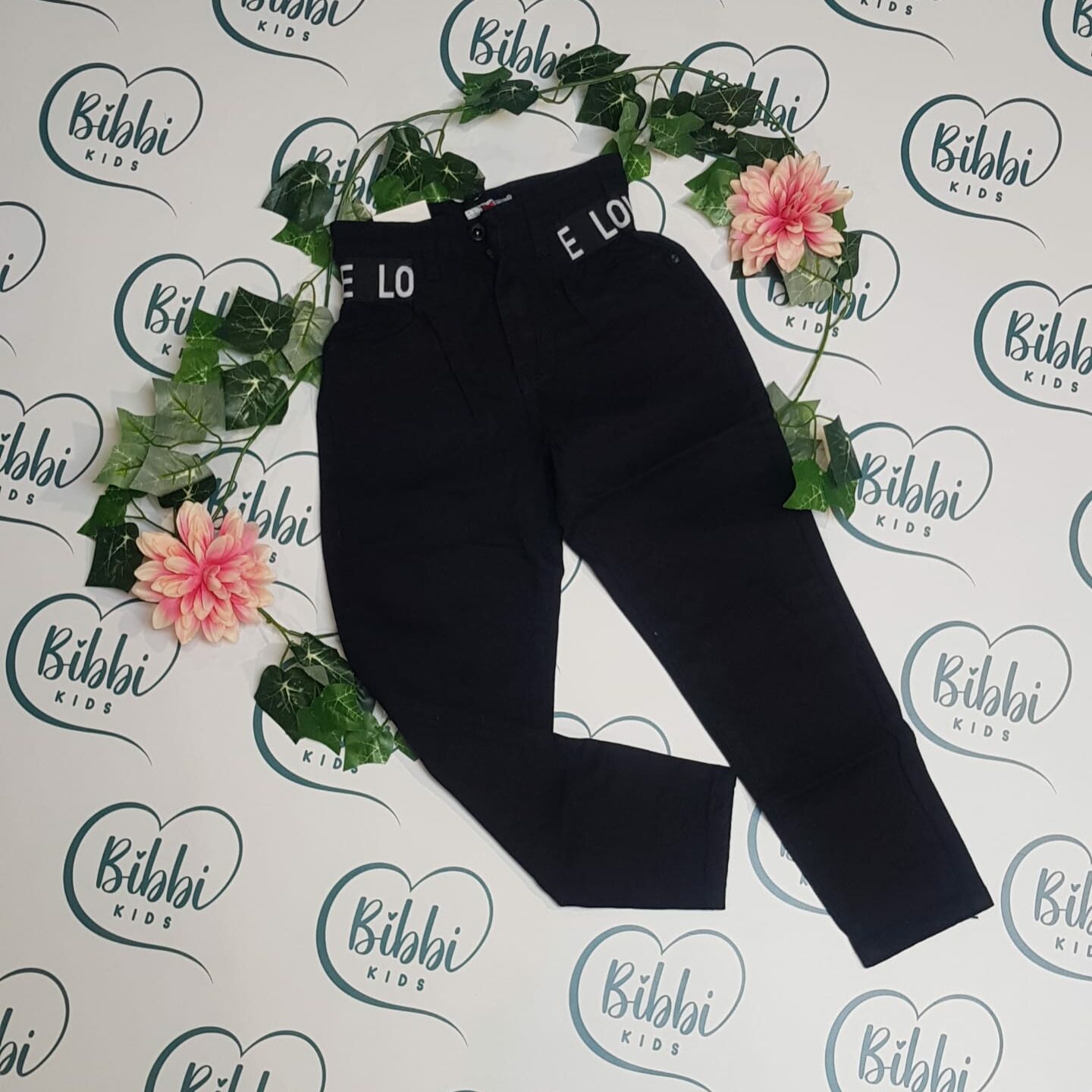 Jeans caramella nero  “Love”